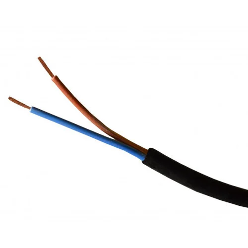 Black 0.75mm 2 Core Cable - Per Metre