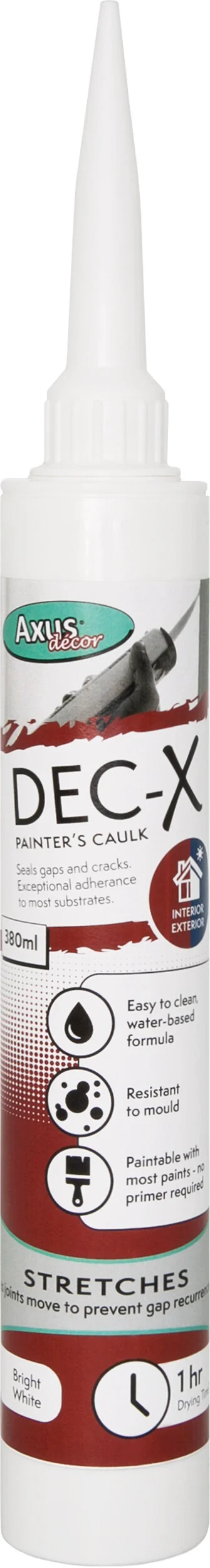 Axus Decor Dec-X Painter's Caulk 380ml Bright White