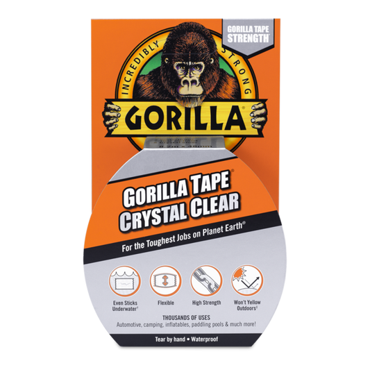 Gorilla Crystal Clear Tape 8M