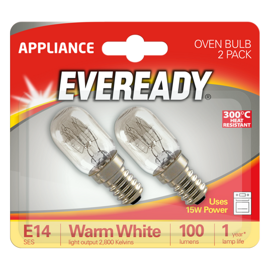 Eveready SES Oven Bulb Twin Pack