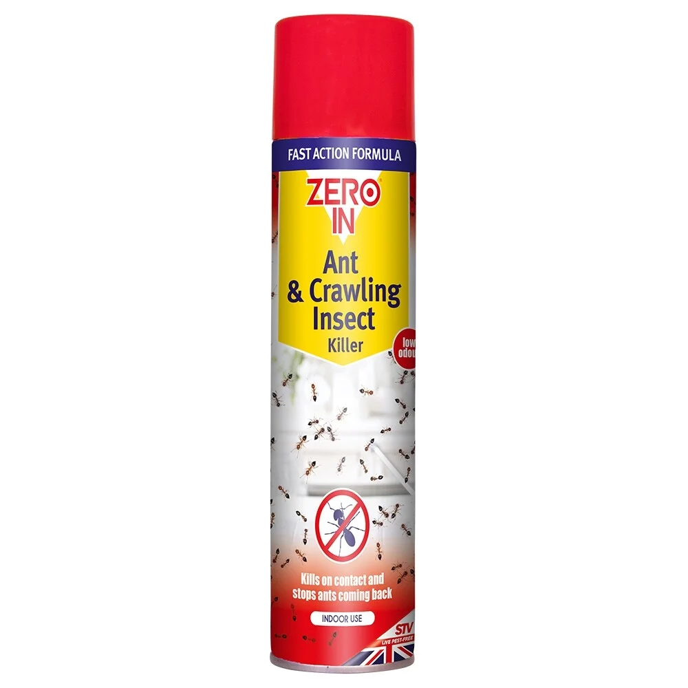 Crawling Insect Control STV ZER962 Zero In Ant & Crawling Insect Killer Spray 300ml – Jim's DIY