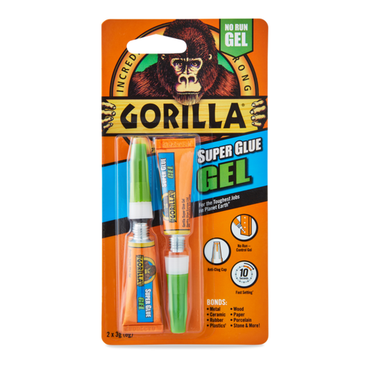 Gorilla Super Glue Gel 2 x 3G