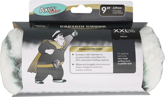 Axus Decor Onyx Series Captain Chunk 9" XXL Pile Masonry Roller