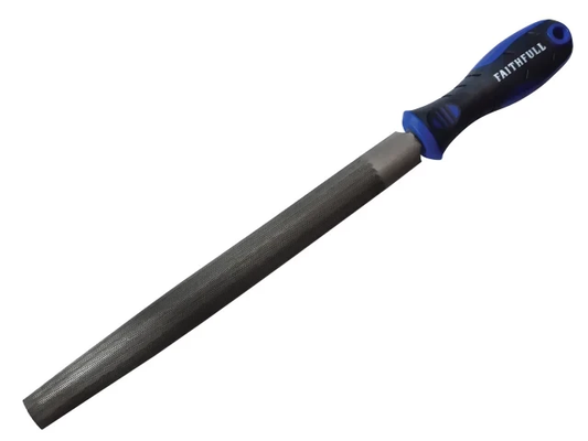 Faithfull Hand Half Round Second Cut Engineers File 10"