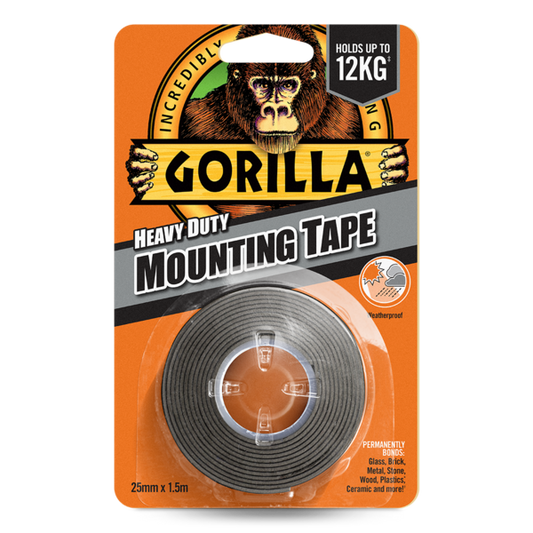 Gorilla Heavy Duty Mounting Tape Black