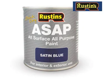 Rustins Quick Dry ASAP All Surface All Purpose Satin Paint 250ml