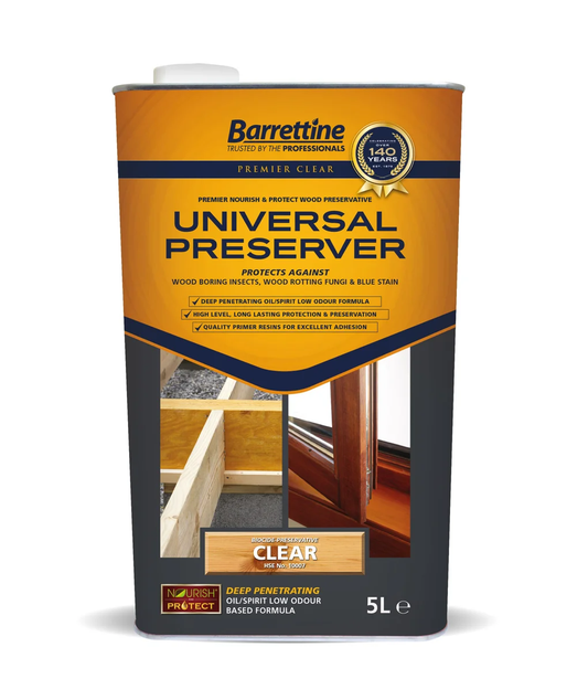 Barrettine Clear Universal Wood Preserver 5L