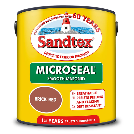 Sandtex Microseal Smooth Masonry Brick Red