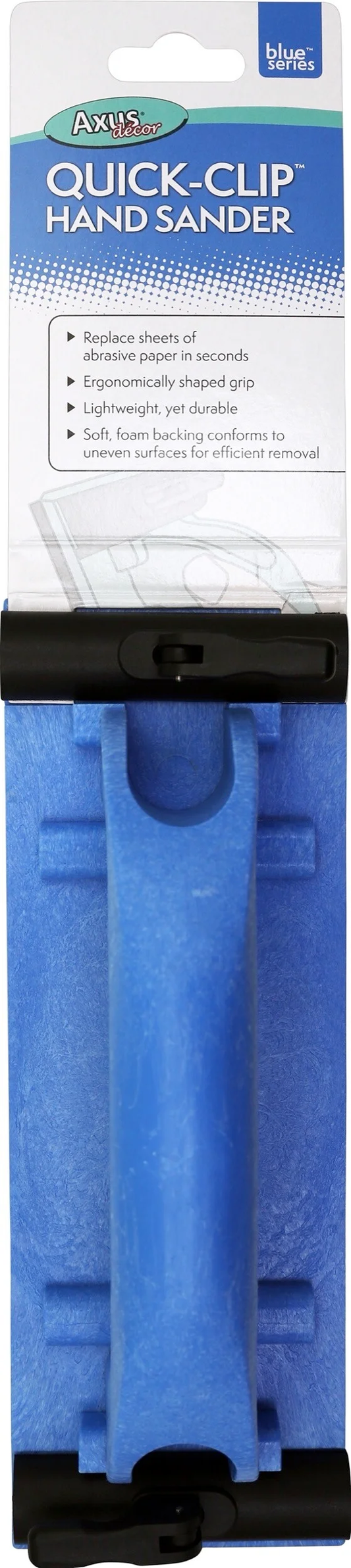 Axus Decor Quick Clip Hand Sander Blue Series