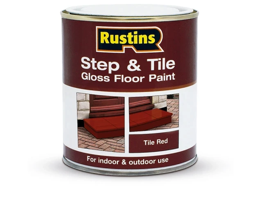 Rustins Step & Tile Paint Gloss Red 500ml