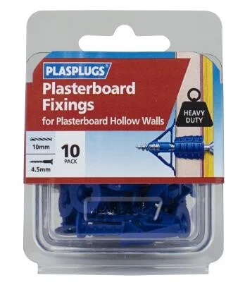 Plasplugs Plasterboard Fixings Heavy Duty