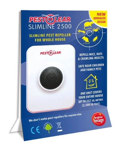 Pest Clear Slimline 2500 Plug In Mouse, Rat & Pest Repeller Pet Safe