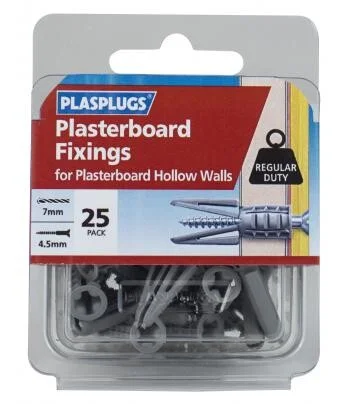 Plasplugs Plasterboard Fixings Regular Duty