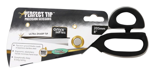 Axus Decor Onyx Series Perfect Tip Precision Scissors 8"