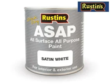 Rustins Quick Dry ASAP All Surface All Purpose Satin Paint 250ml