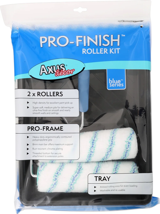 Axus Decor 9" Pro-Finish 4 Piece Roller Kit Blue Series