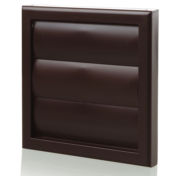 Blauberg Brown Plastic Vented Back Draught Air Gravity Shutter Ventila