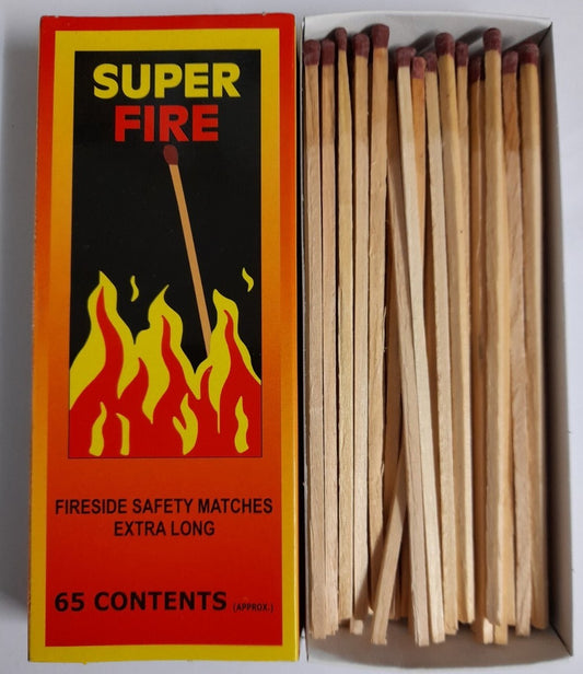 Super Fireside Long Matches 65 Pack