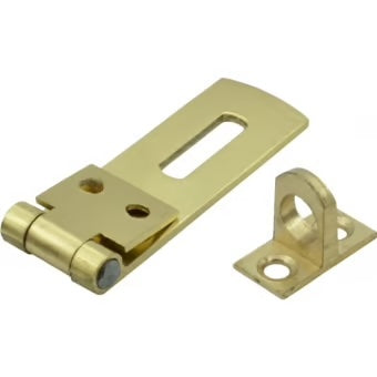 Select 50mm Brass Safety Hasp & Staple