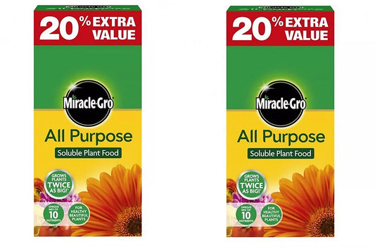 Miracle Gro All Purpose Soluble Plant Food 1.2kg 2 Pack