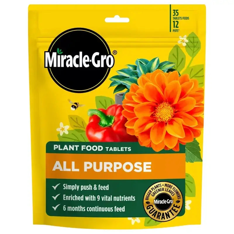 Miracle Gro Premium All Purpose Continuous Release Plant Food Tablets 35 Pack