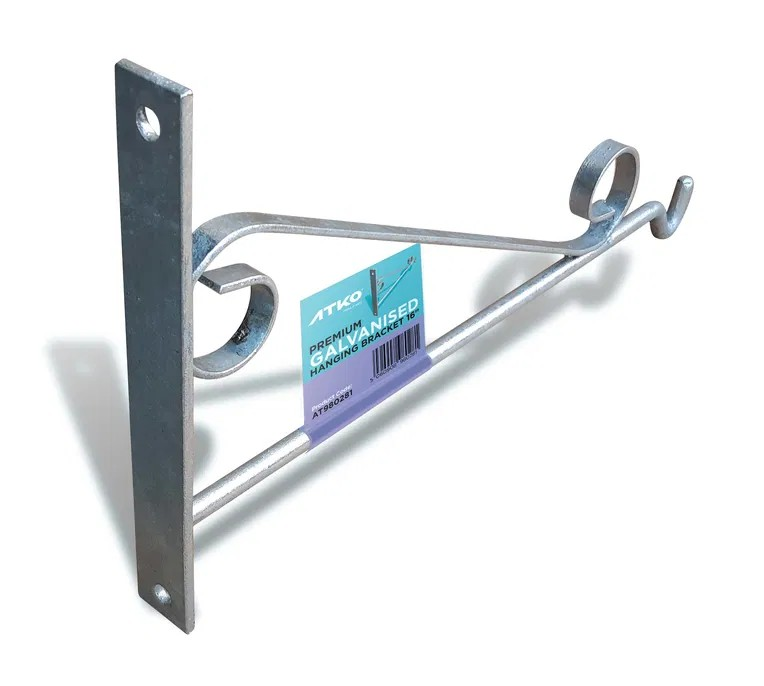 Atko 16" Premium Galvanised Hanging Basket Bracket