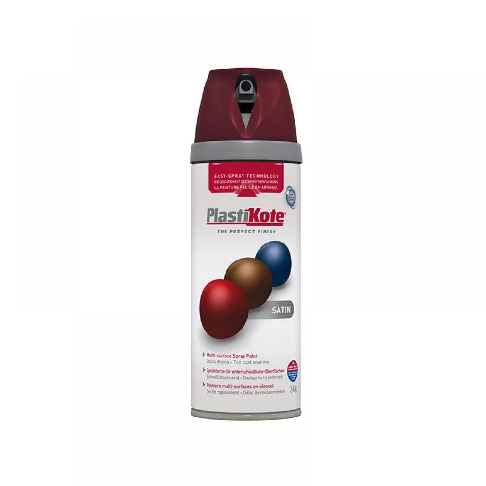 Plastikote Satin Wine Red Spray Paint