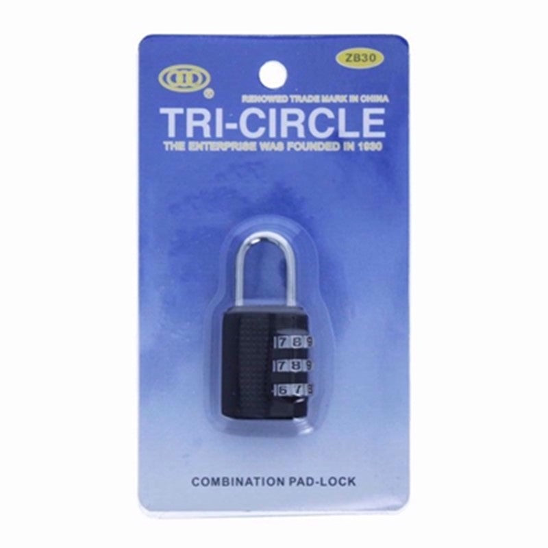 Tri Circle 3 Dial 25mm Combination Padlock
