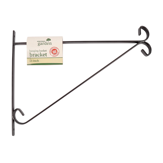 Kingfisher 15" Black Hanging Basket Bracket