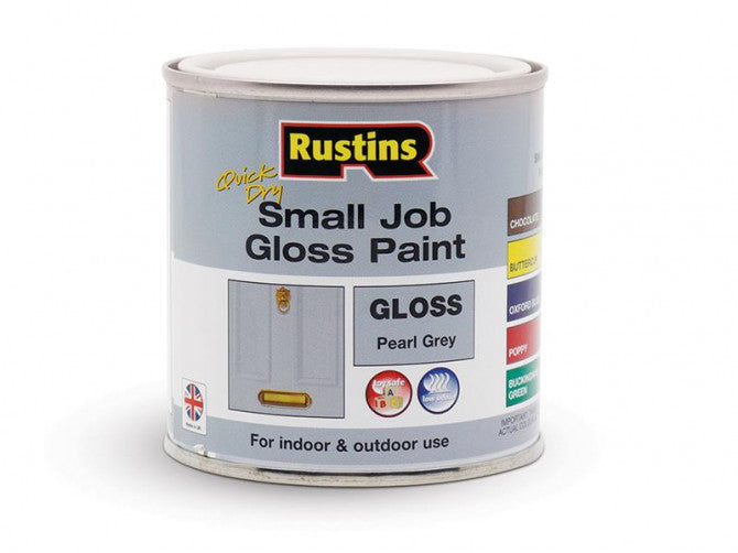 Rustins Small Job Gloss Paint Pearl Grey 250ml