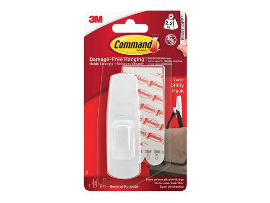 Command Large White Utility Hook
