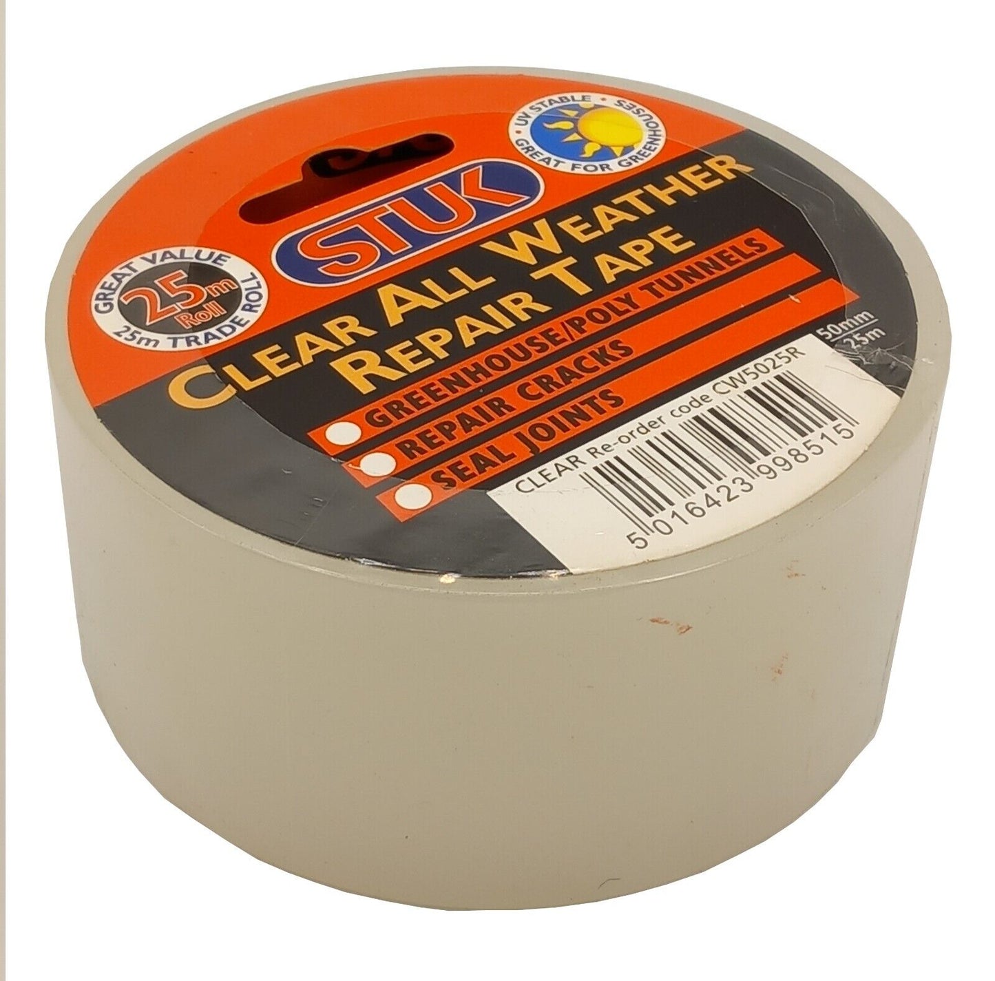 Stuk Clear All Weather Repair Tape 50mm x 25m