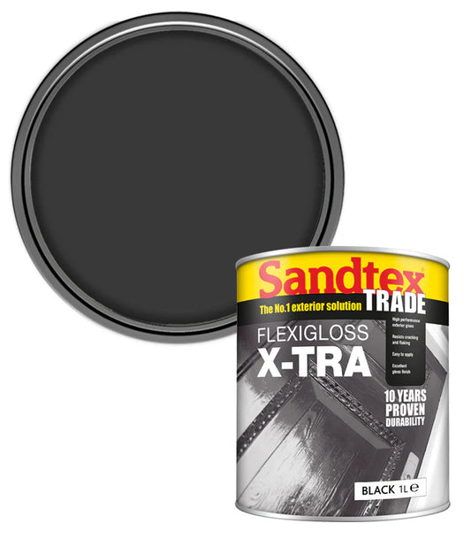 Sandtex Trade Flexigloss X-tra Black 1L