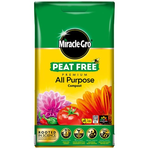 Miracle Gro Peat Free Premium All Purpose Compost 10L