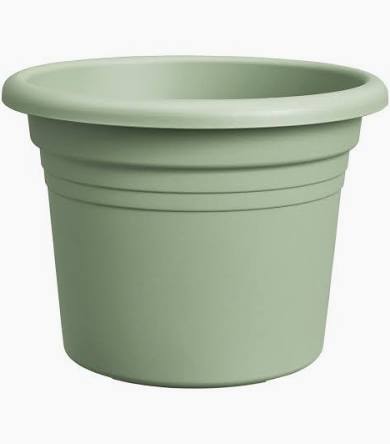 Elho Florus Mediterran Clindro Plant Pot Mint Green 30cm