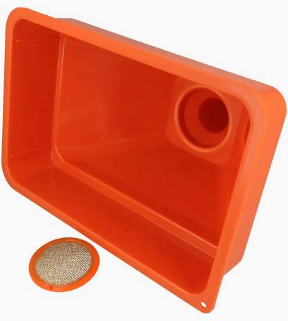 Round Tower Plastic Garage Funnel with Filter