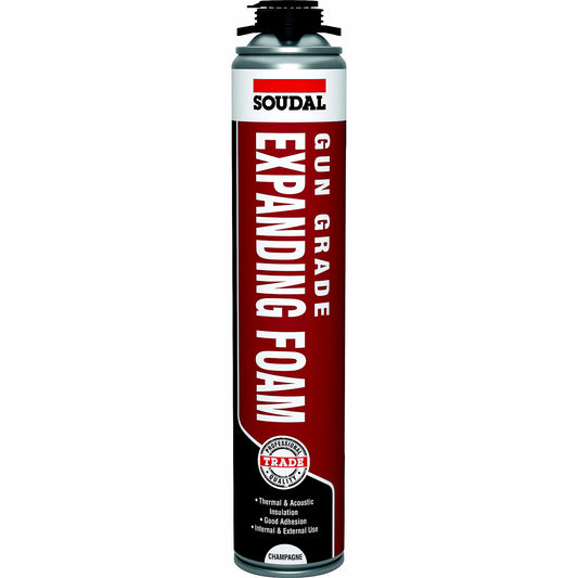 Soudal Gun Grade Expanding Foam 750ml Champagne