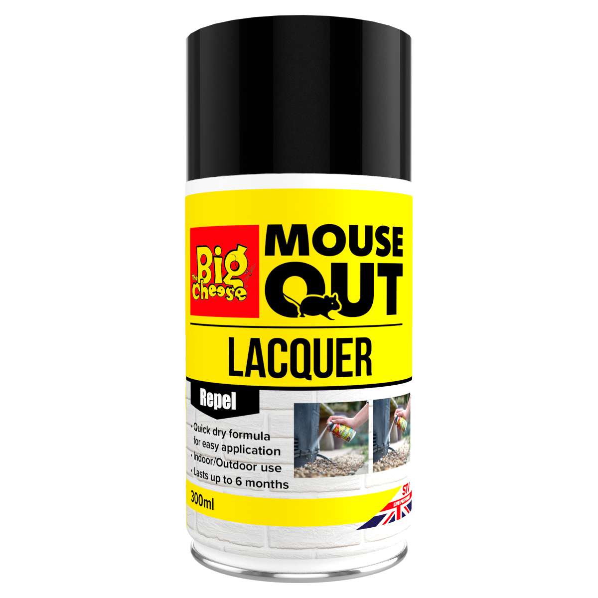 STV The Big Cheese STV403 Anti Mouse Lacquer Spray 300ml
