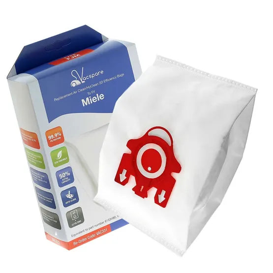 Vacspare Miele FJM Hoover Bags 5 Pack