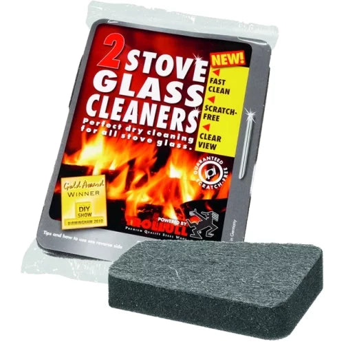 Trollull Stove Glass Cleaner Pads 4 x 2 Packs