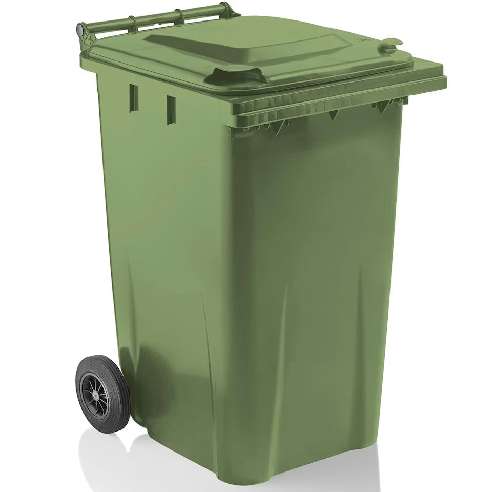240L Green Wheelie Bin
