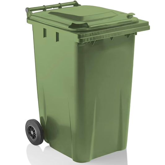 240L Green Wheelie Bin