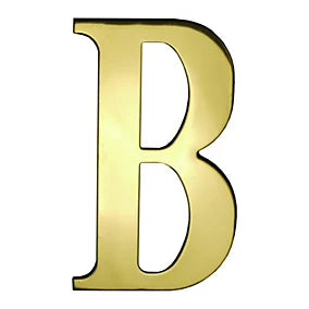 Max6mum Security Self Adhesive Brass Decorative Door Letter B
